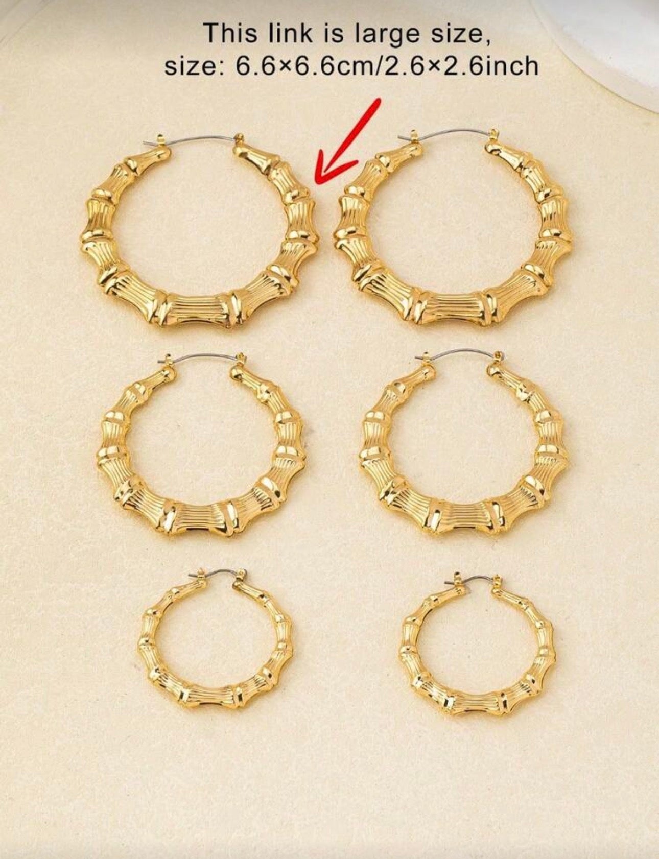 12 pieces Pendant earring, stainless steel gold color 