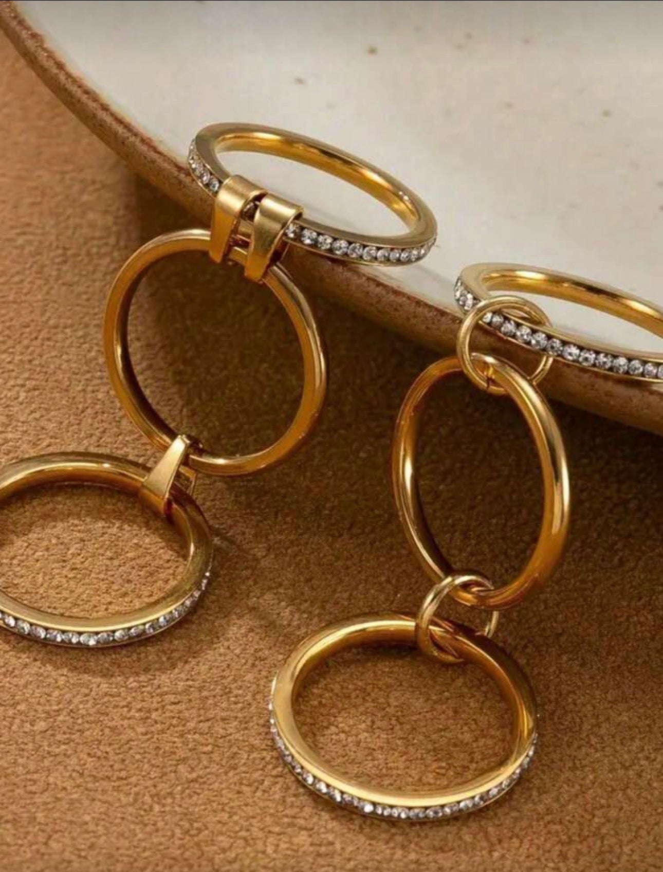 18 K gold stainless steel￼ ring