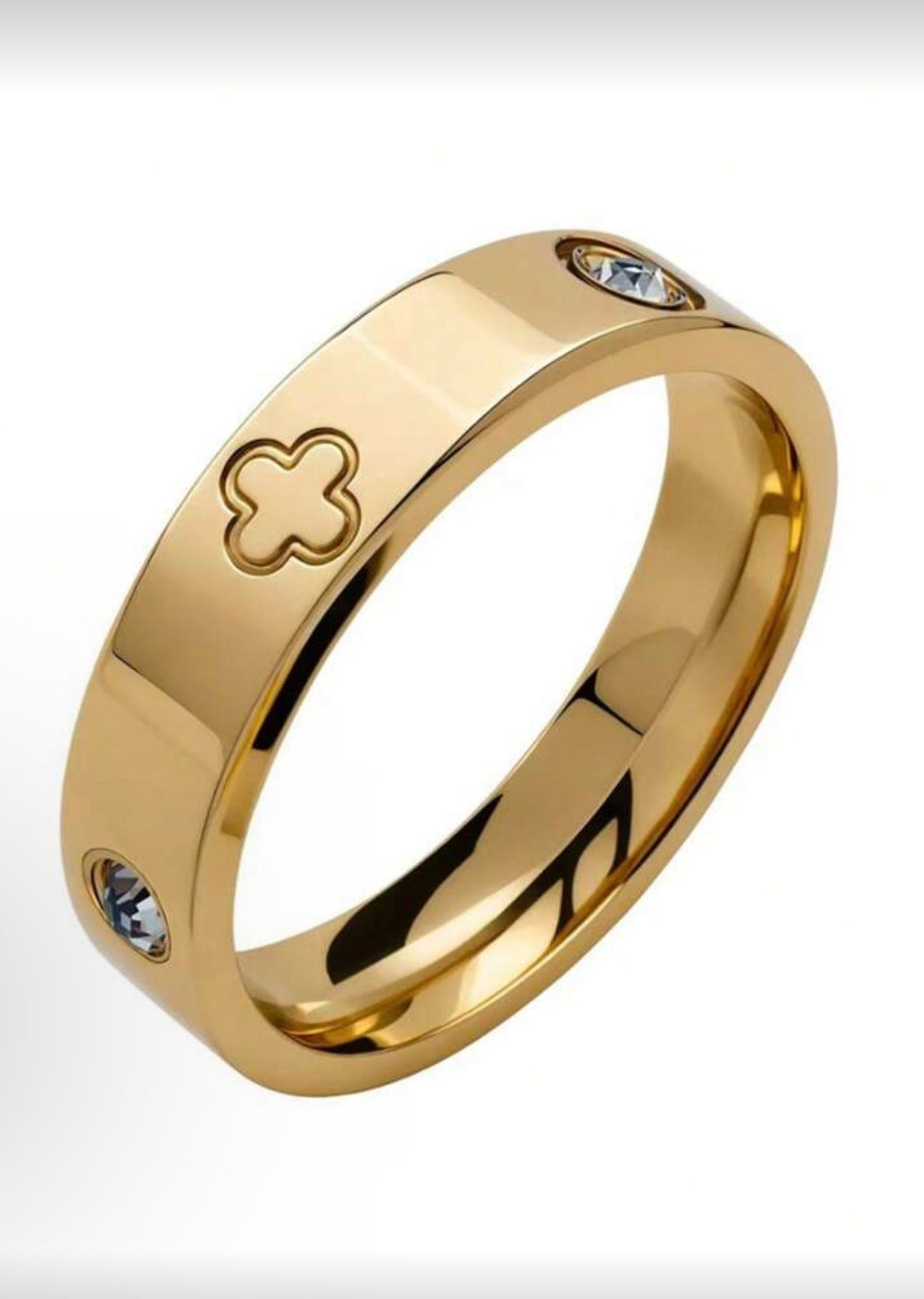 12 pieces stainless steel color, gold, and silver waterproof ring