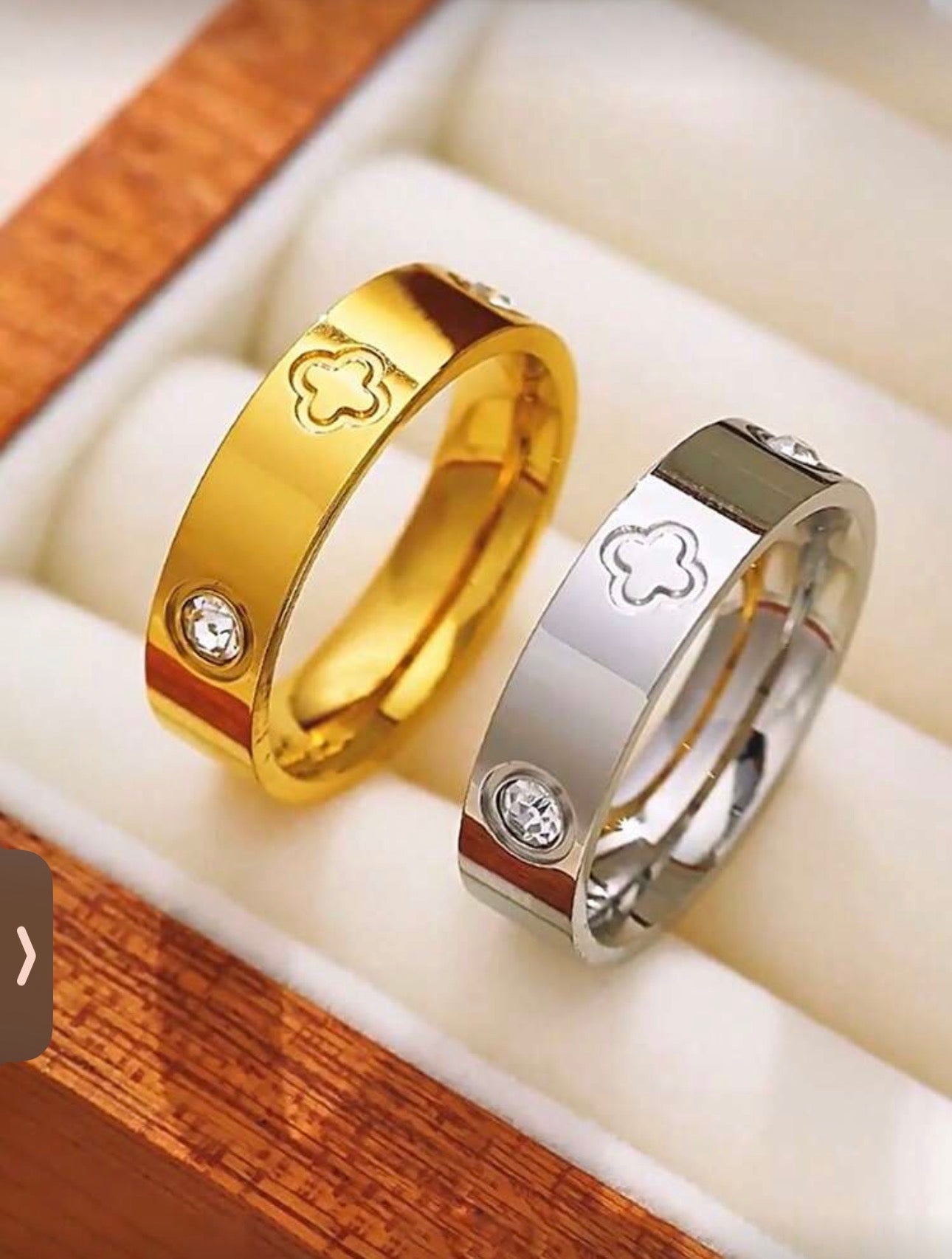 12 pieces stainless steel color, gold, and silver waterproof ring