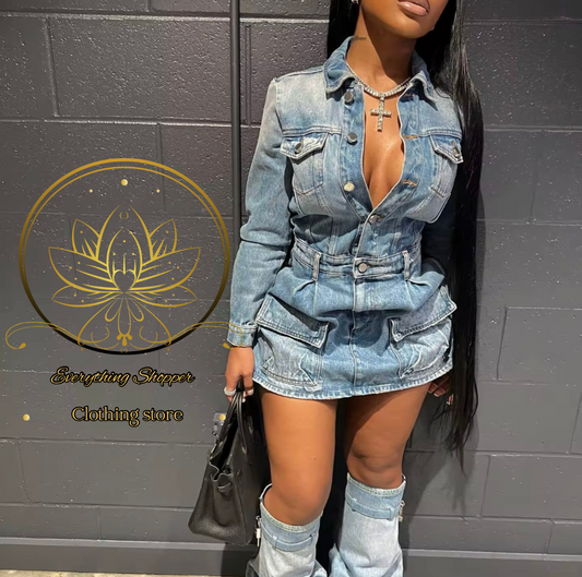 Denim shirt Dress